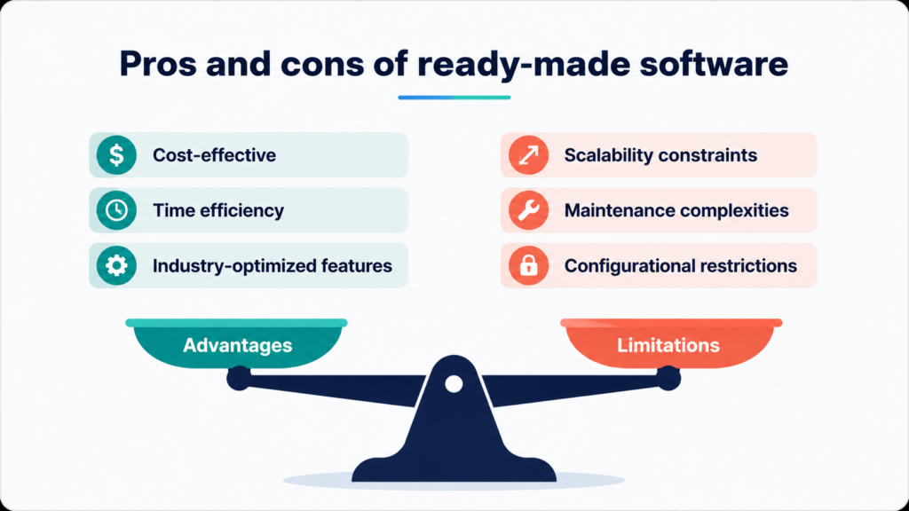 Pros and cons of ready-made software